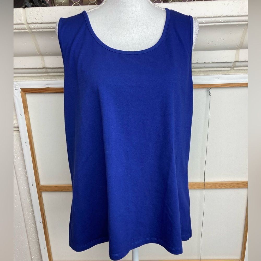 DC& Co. stretchy tank NWOT oversized between purple and royal blue